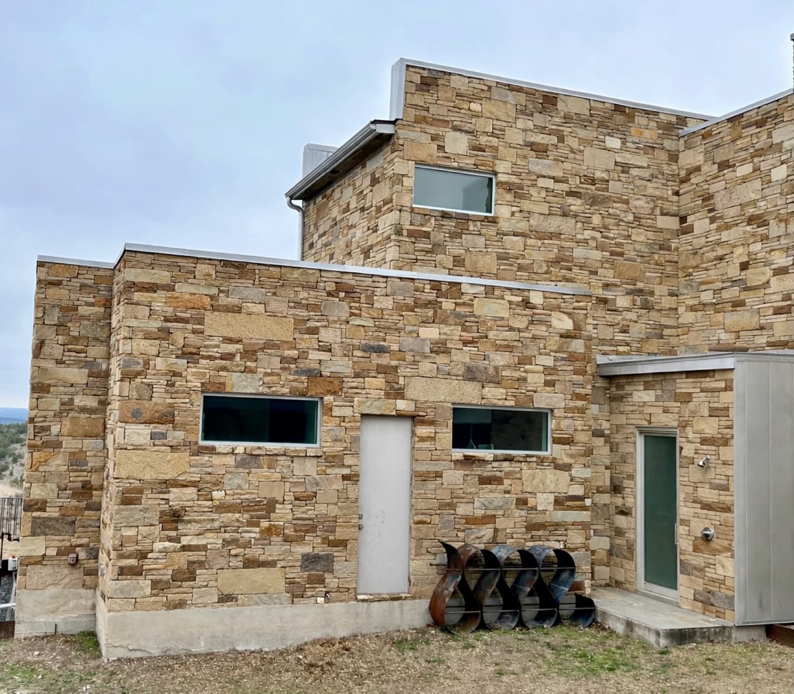AES client property after drone cleaning — restored exterior facade